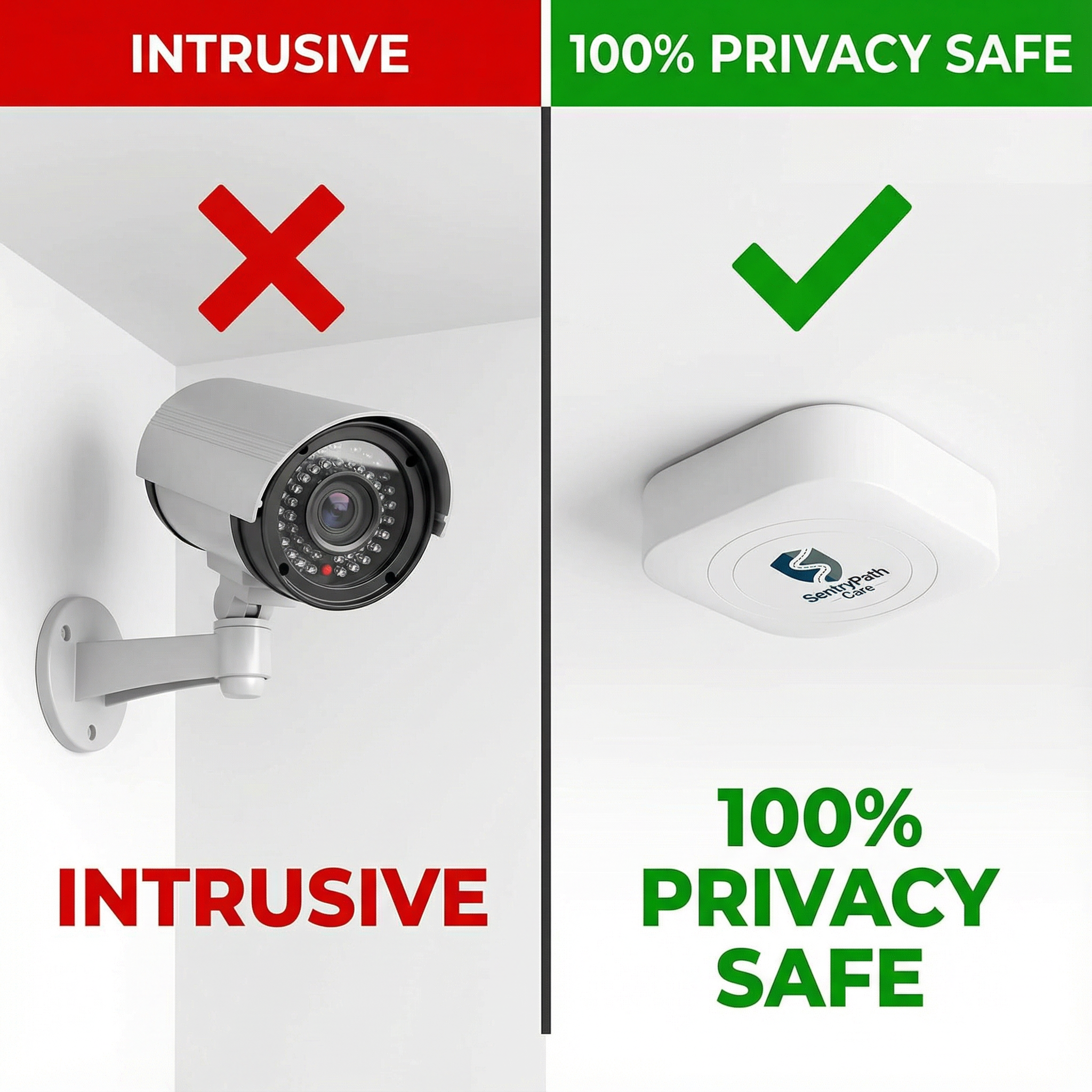 Smart Millimeter Wave Radar Fall Detector for Home & Elderly Safety - Non-wearable Monitoring Device